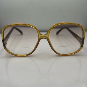Vintage Viennaline 1289 20 Brown Honey Round Sunglasses Frames